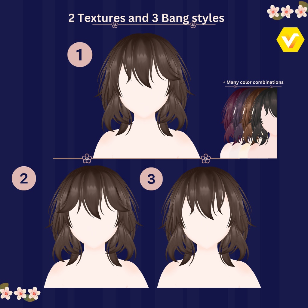 Midnight Messy Hair ~