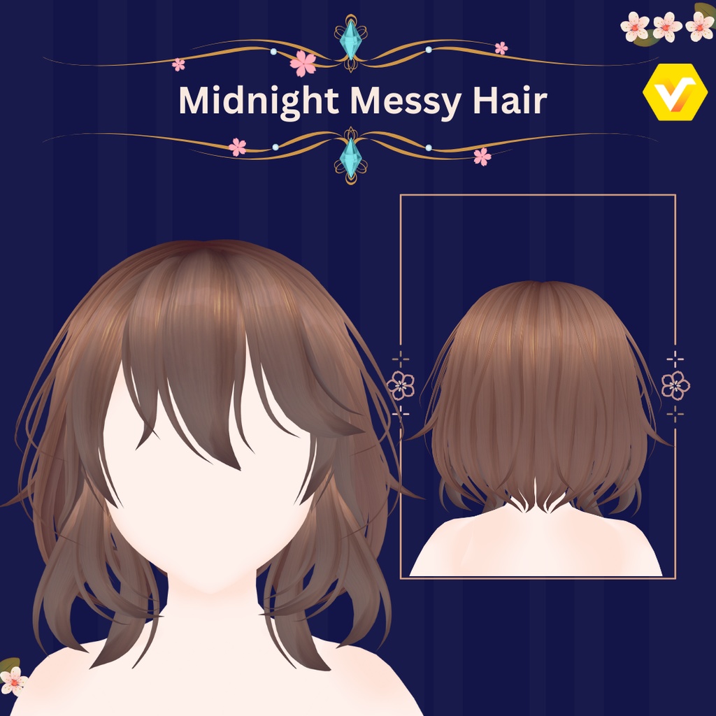 Midnight Messy Hair ~