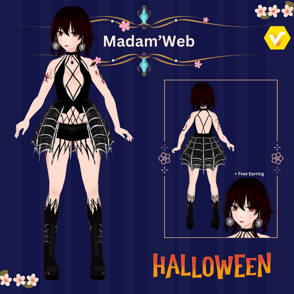 Madam-Web Dress ~ VROID