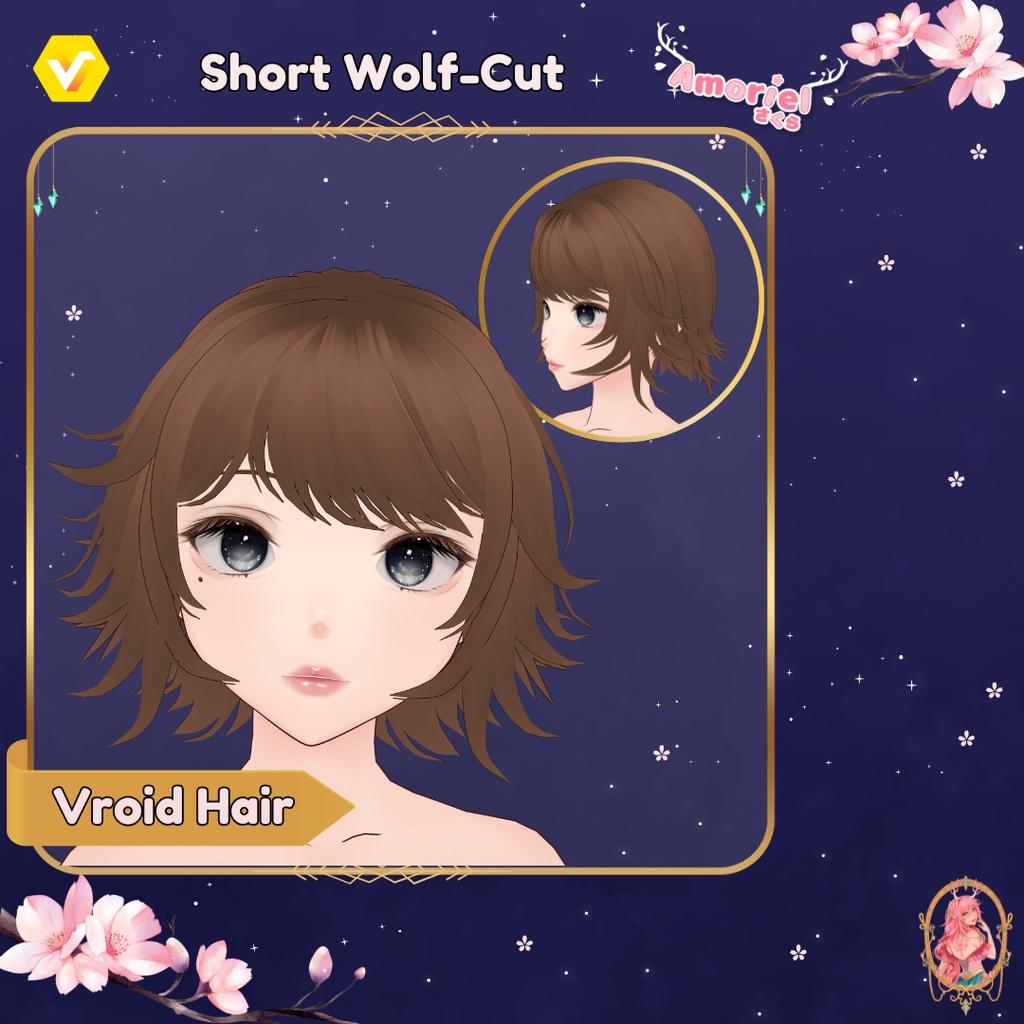 Short Wolf haircut ~ Vroid