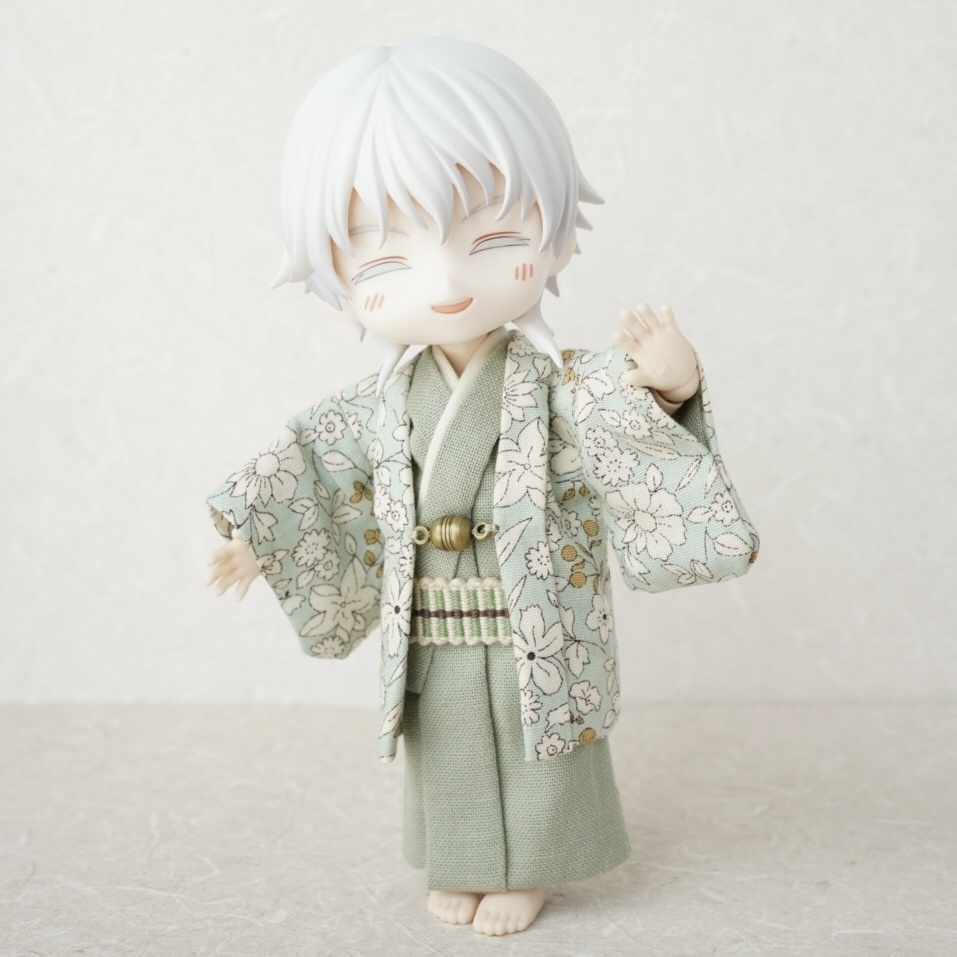 【羽織セット】ボタニカル柄×グリーン