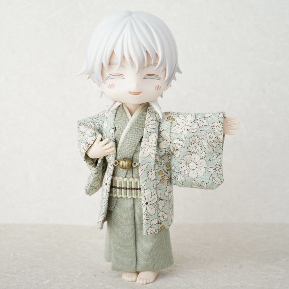 【羽織セット】ボタニカル柄×グリーン