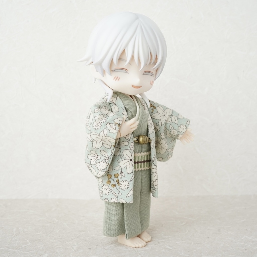 【羽織セット】ボタニカル柄×グリーン