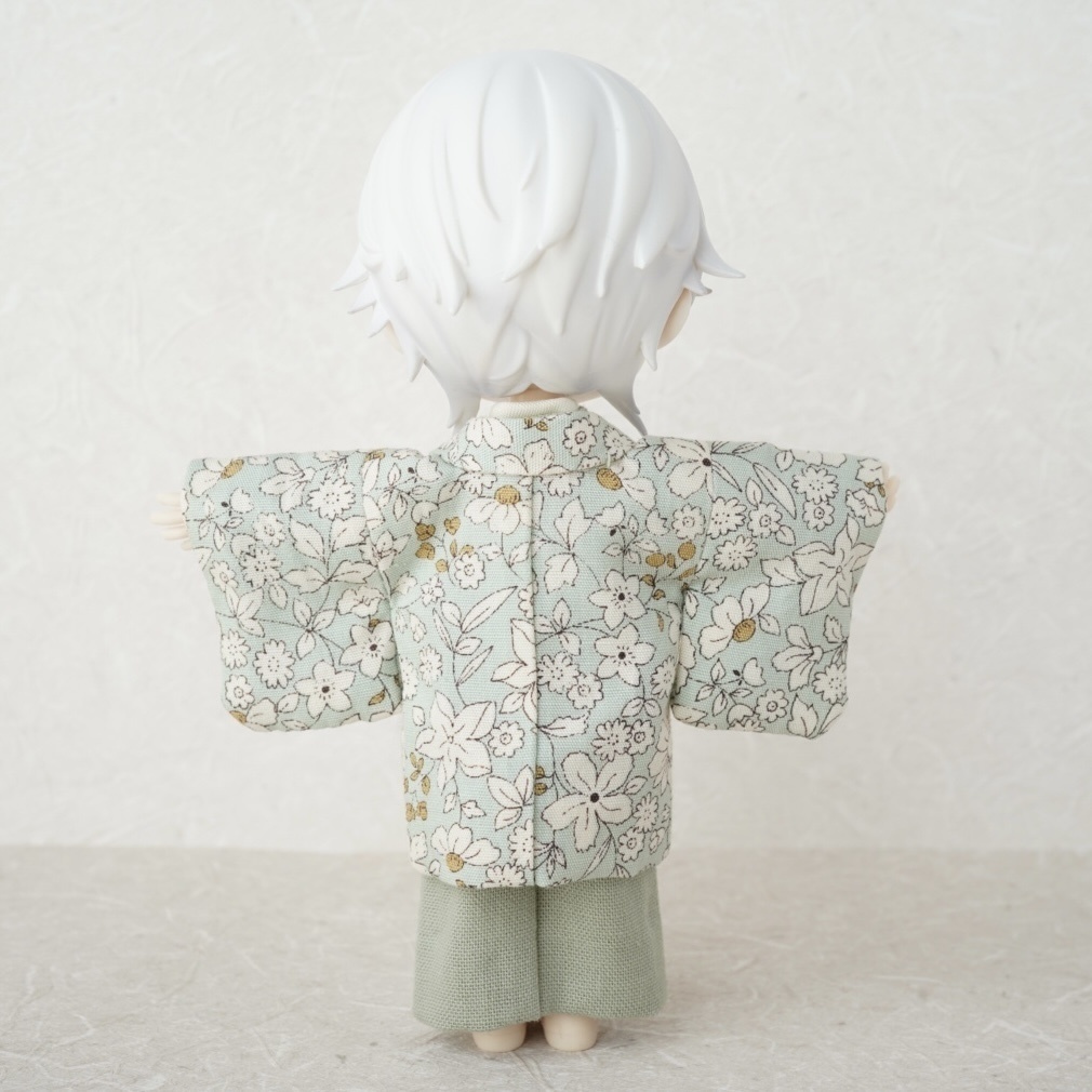 【羽織】ボタニカル柄×グリーン