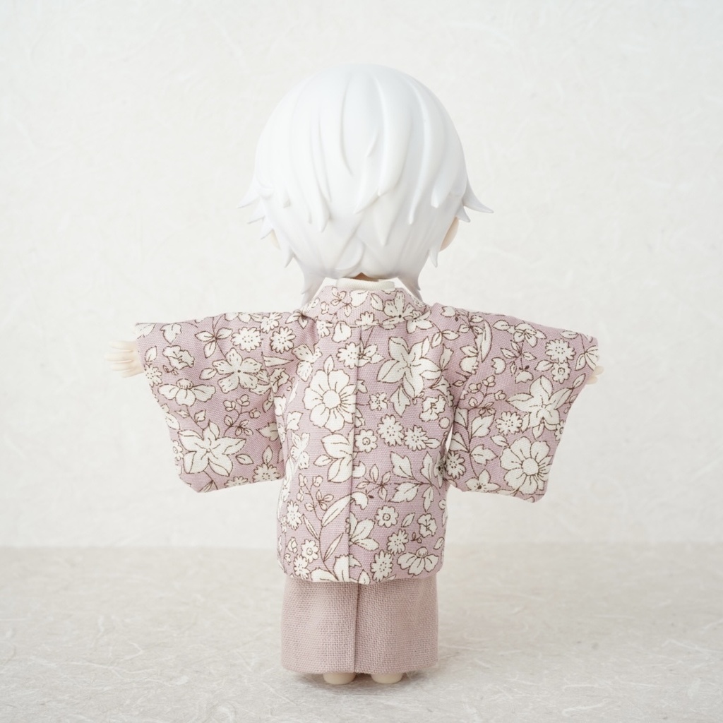 【羽織セット】ボタニカル柄×ピンク