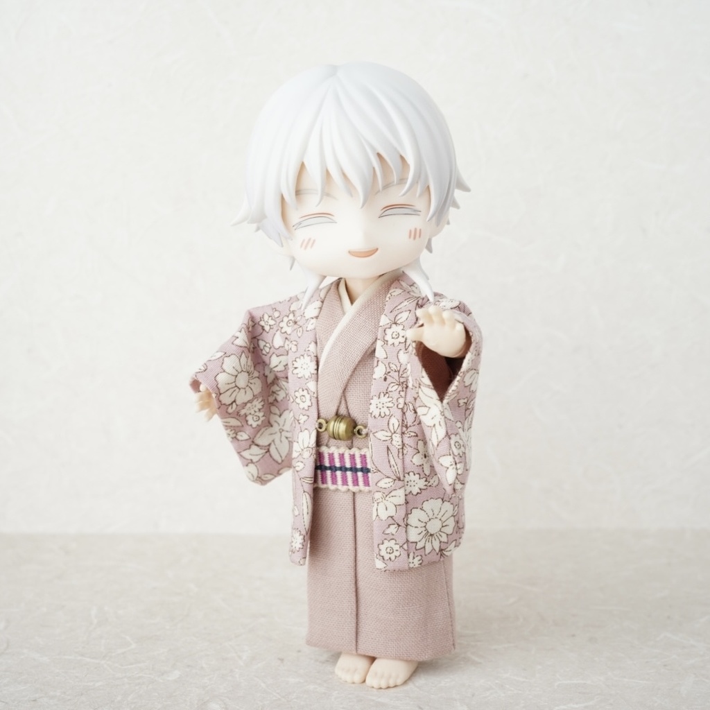 【羽織セット】ボタニカル柄×ピンク