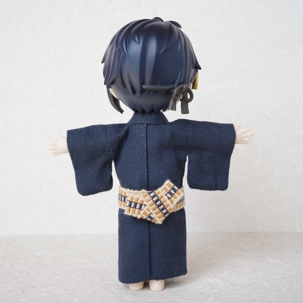 【羽織セット】ボタニカル柄×ブルー