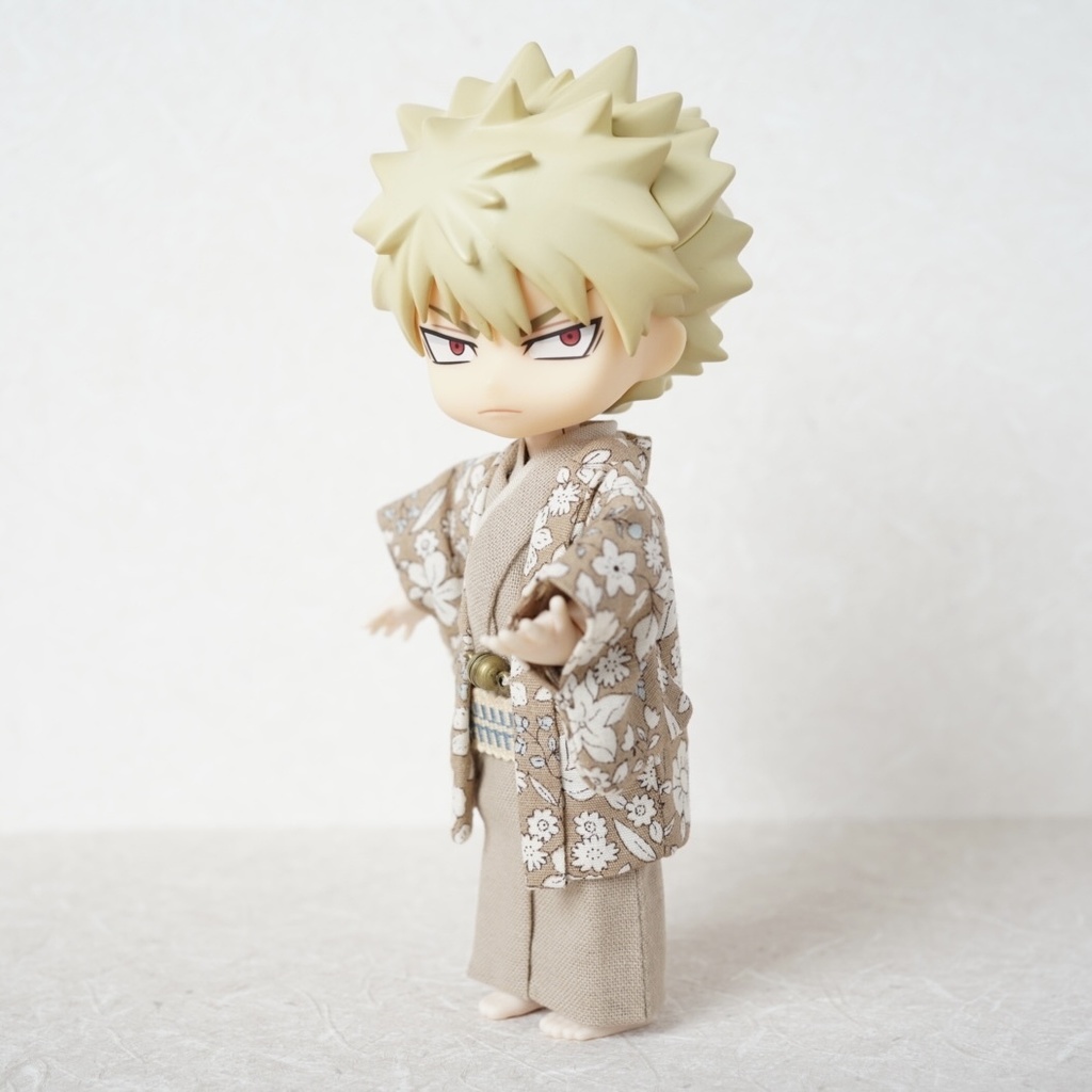 【羽織セット】ボタニカル柄×ベージュ