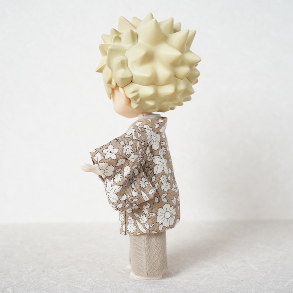 【羽織セット】ボタニカル柄×ベージュ