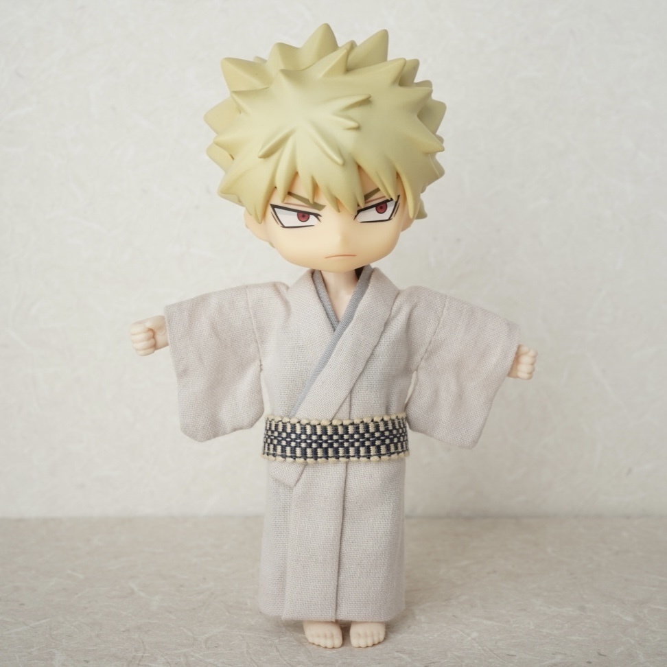 【羽織セット】氷割れ模様×ブラック