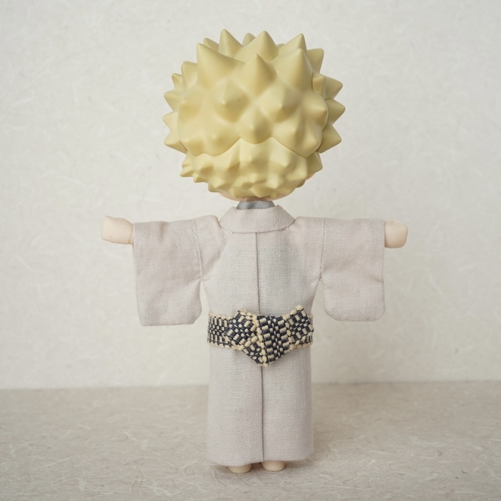 【羽織セット】氷割れ模様×ブラック