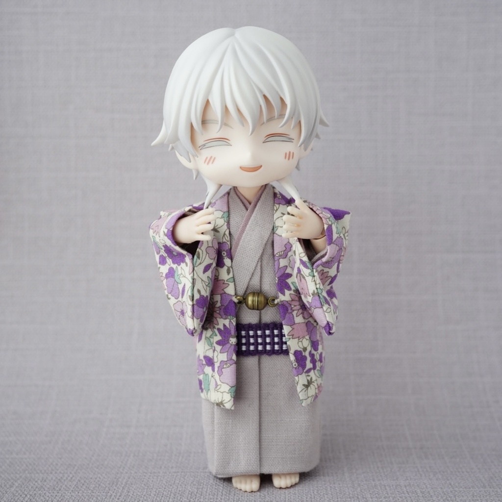 【羽織セット】小花柄×パープル