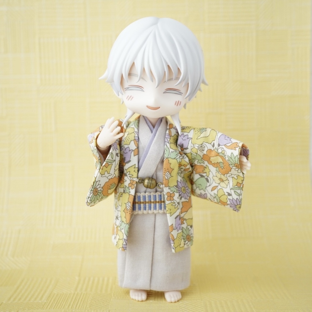 【羽織セット】小花柄×イエロー