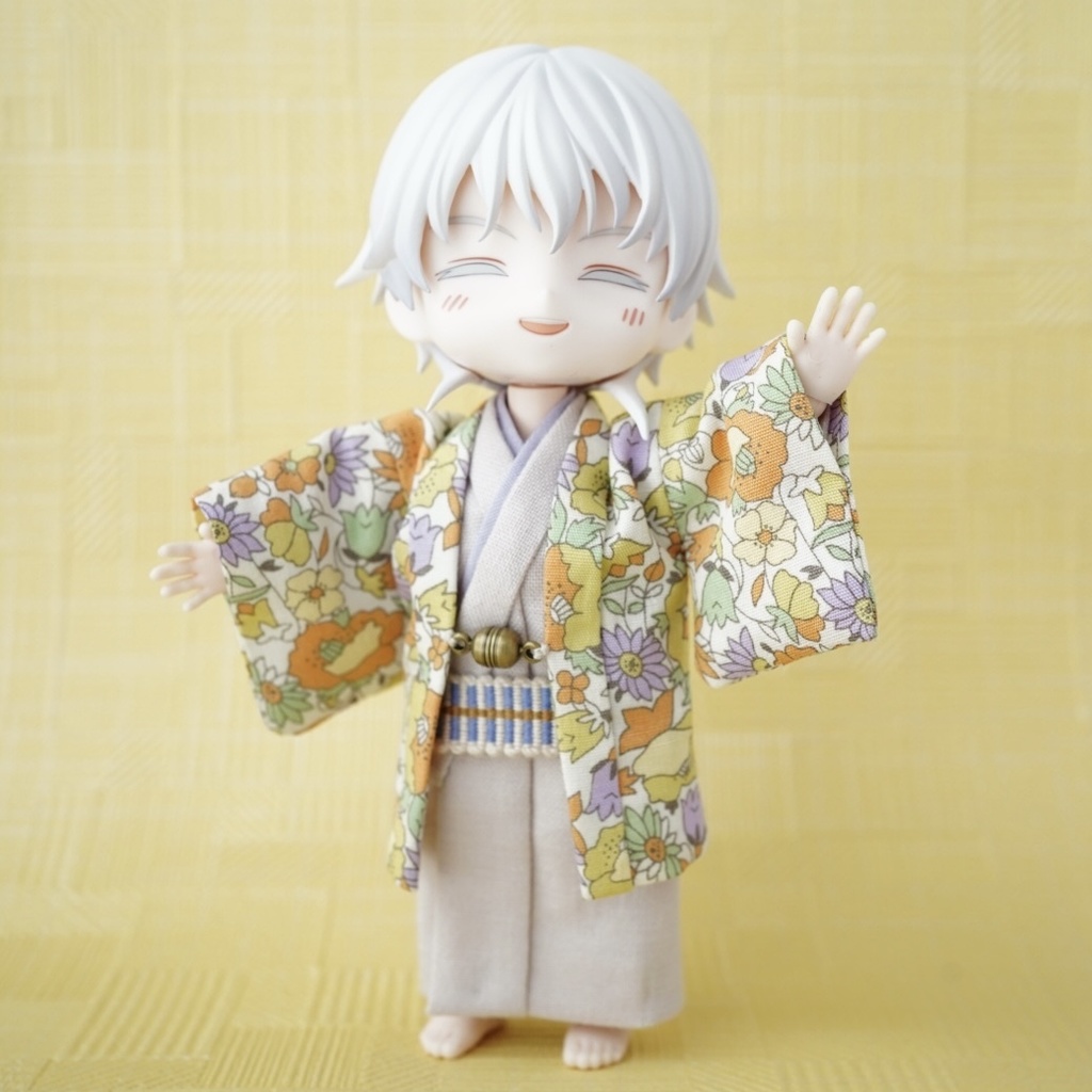 【羽織セット】小花柄×イエロー