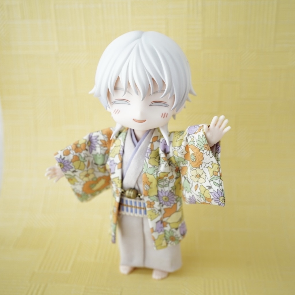 【羽織セット】小花柄×イエロー