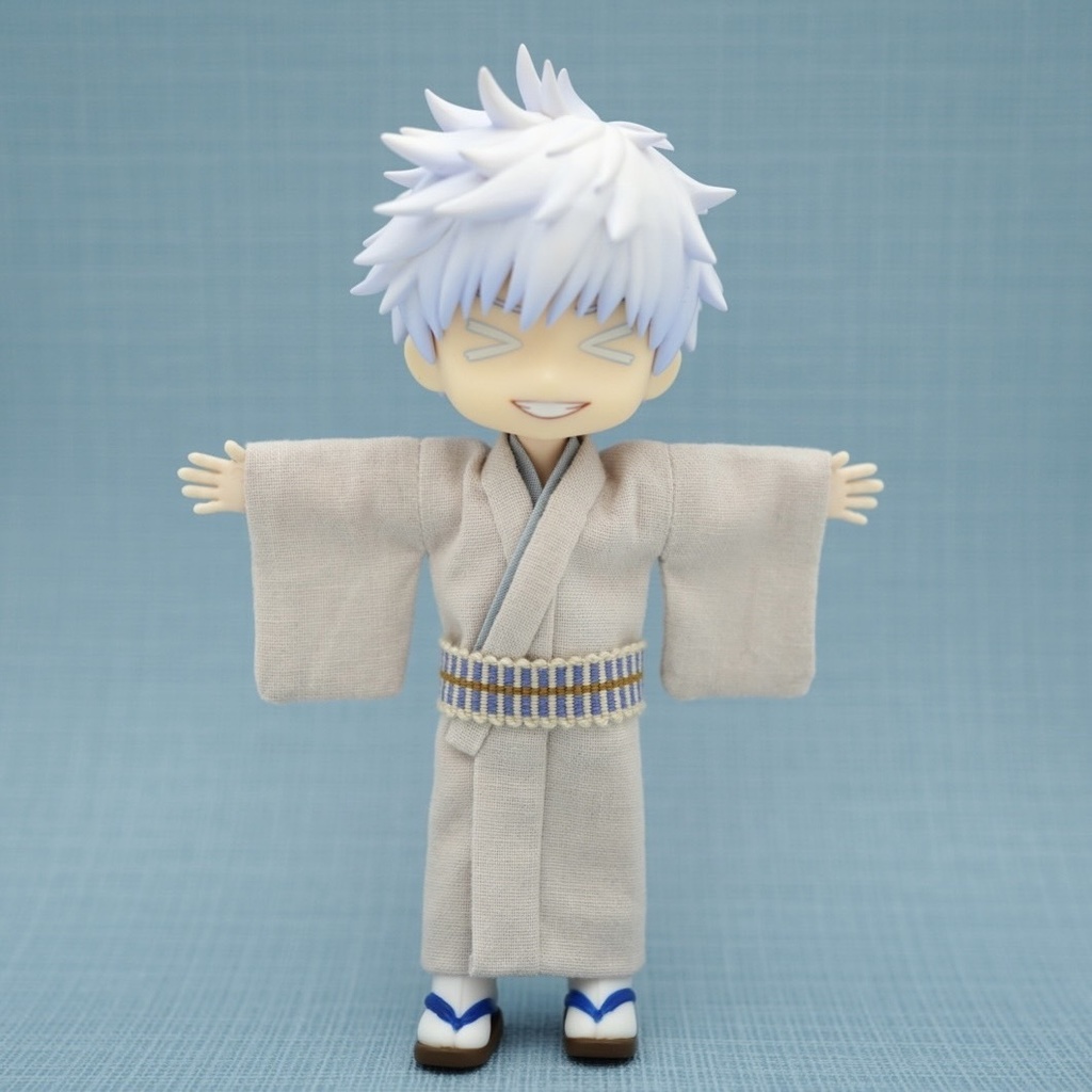 【羽織セット】花小紋×ライトブルー