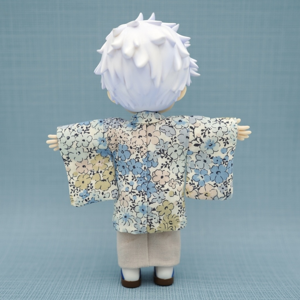 【羽織セット】花小紋×ライトブルー