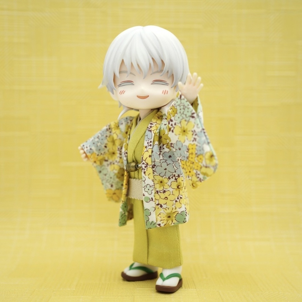 【羽織セット】花小紋×イエロー