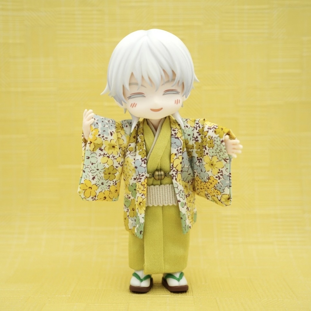 【羽織セット】花小紋×イエロー