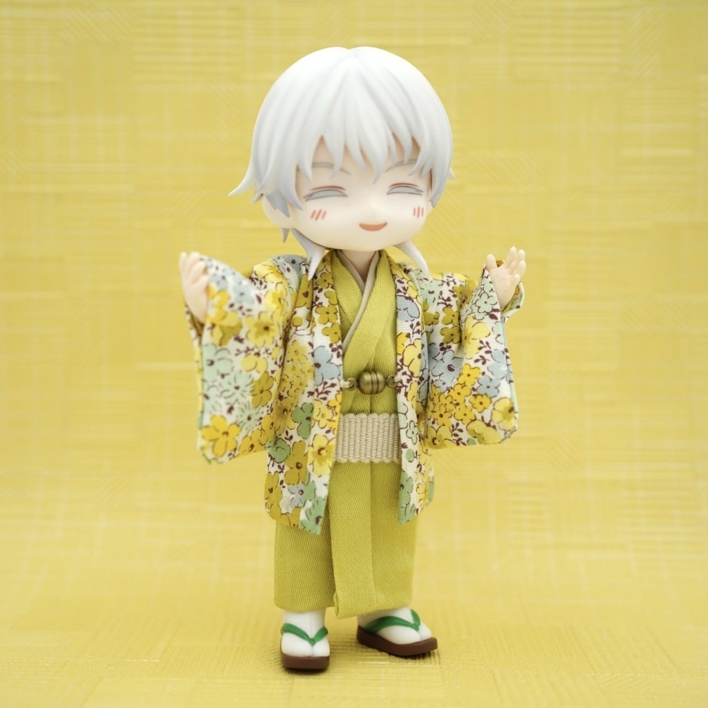 【羽織セット】花小紋×イエロー