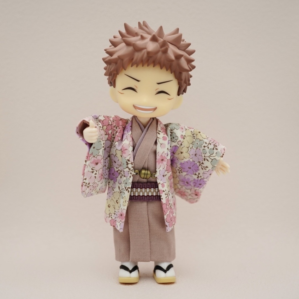 【羽織セット】花小紋×ピンク