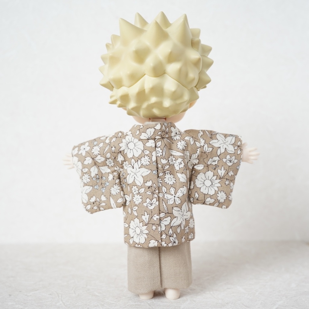 【羽織】ボタニカル柄×ベージュ