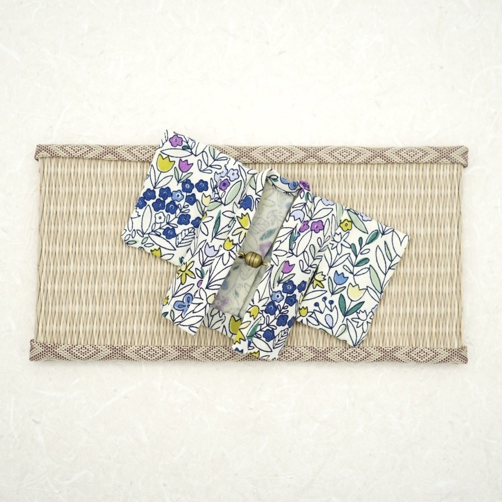 【羽織】花柄ポップ×ホワイト