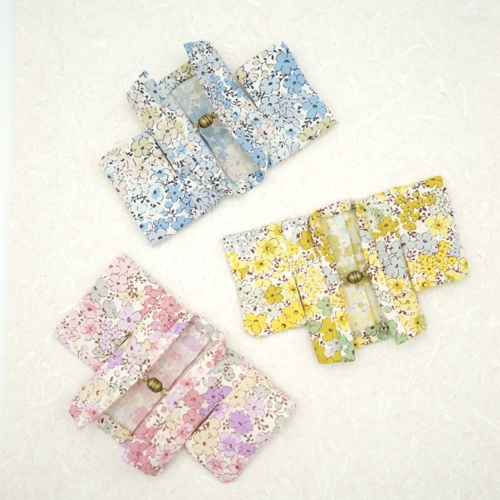 【羽織】花小紋×イエロー