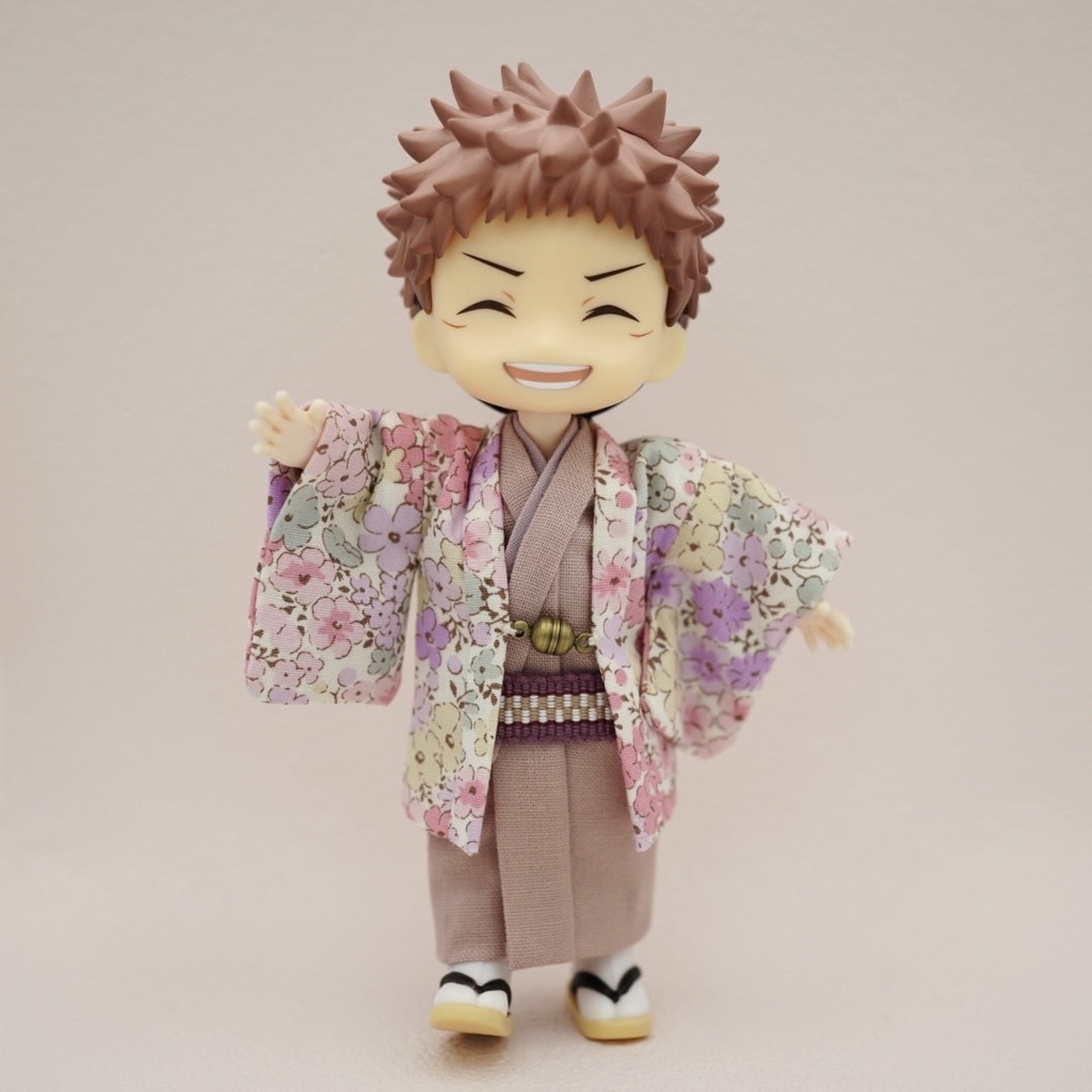 【羽織】花小紋×ピンク