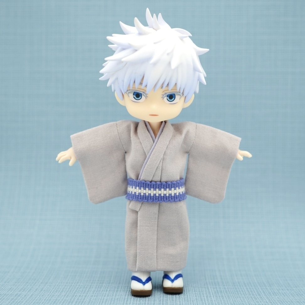 【羽織セット】花唐草×ライトブルー