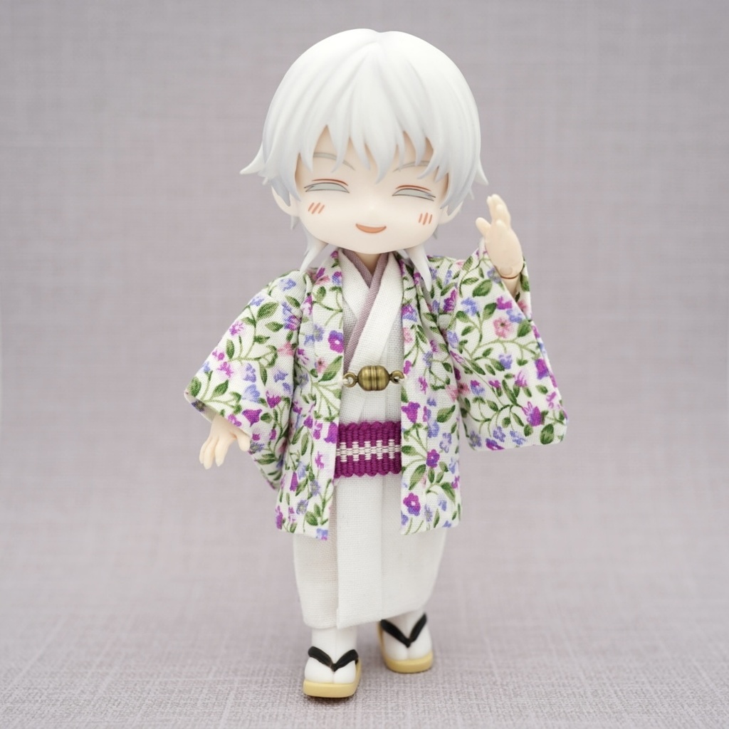 【羽織セット】花唐草×パープル