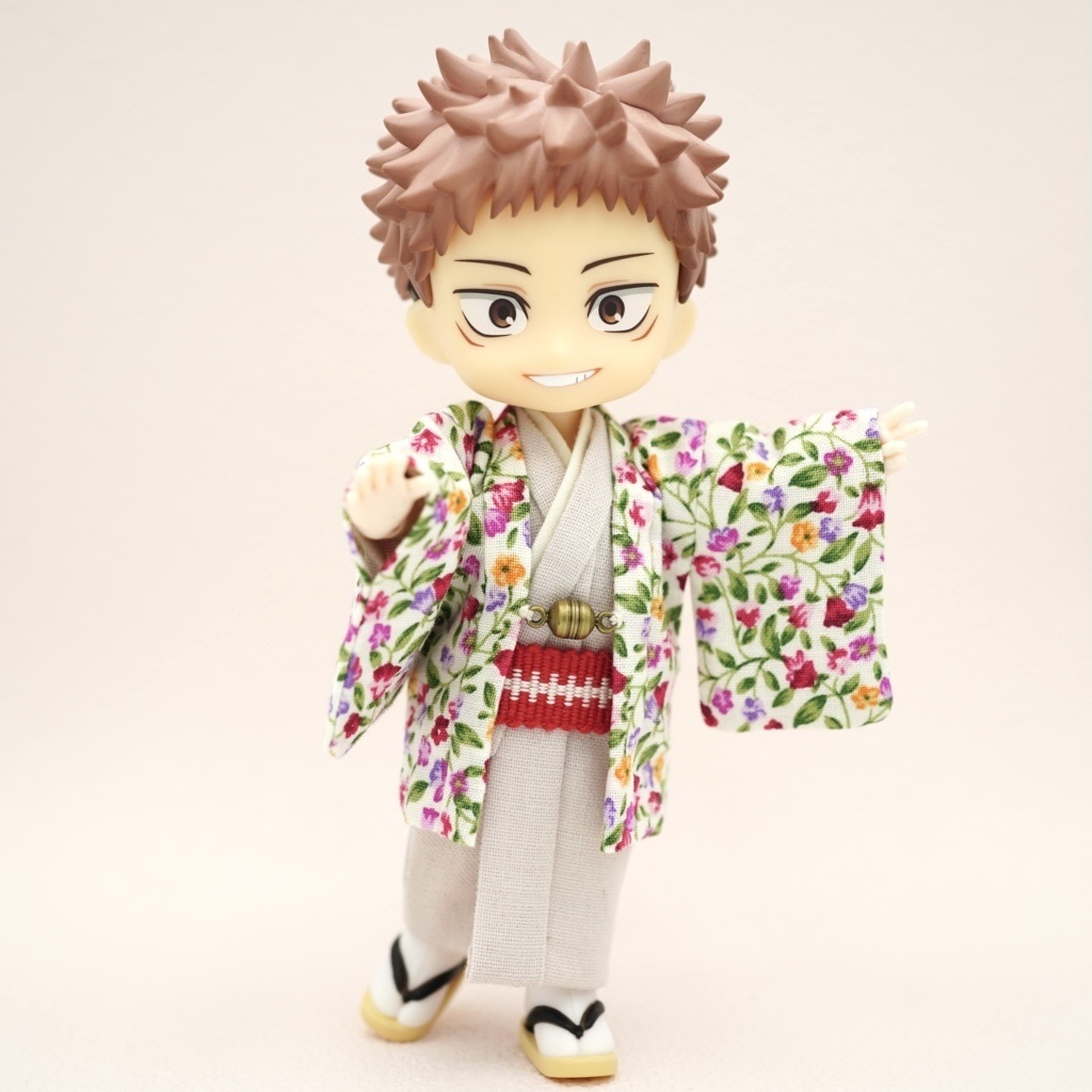 【羽織セット】花唐草×レッド