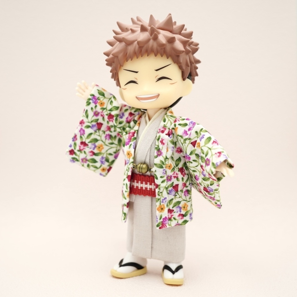 【羽織セット】花唐草×レッド