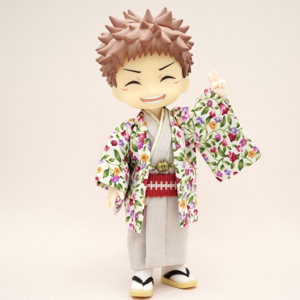 【羽織セット】花唐草×レッド