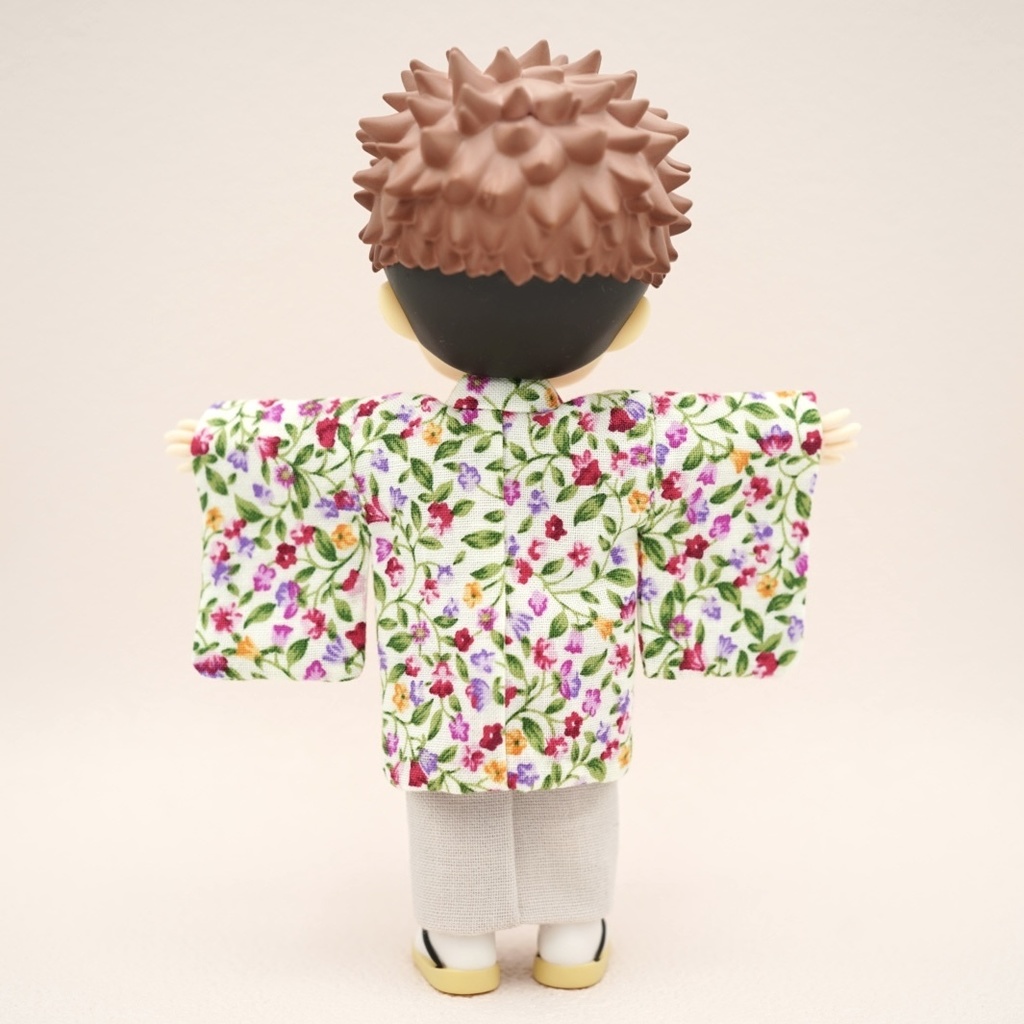 【羽織セット】花唐草×レッド