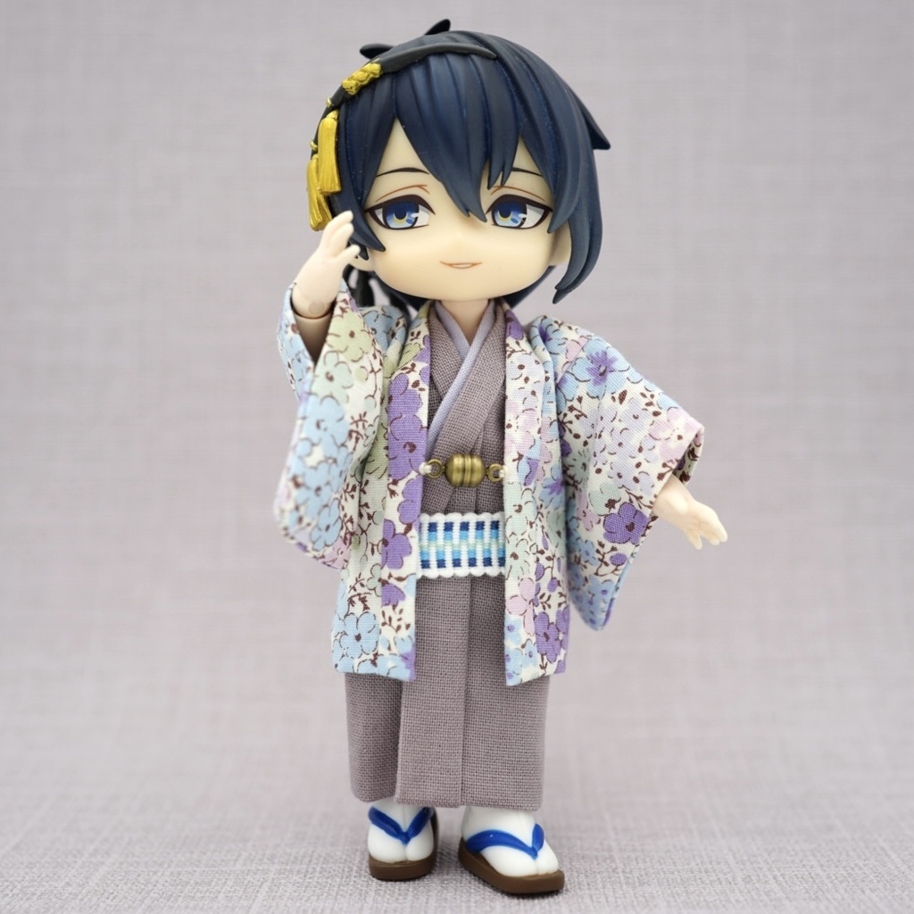 【羽織セット】花小紋×パープル