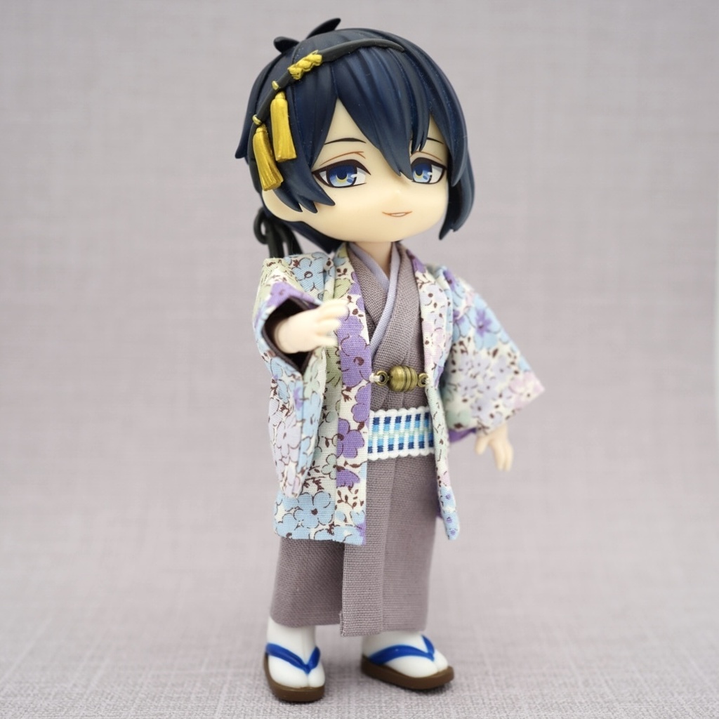 【羽織セット】花小紋×パープル