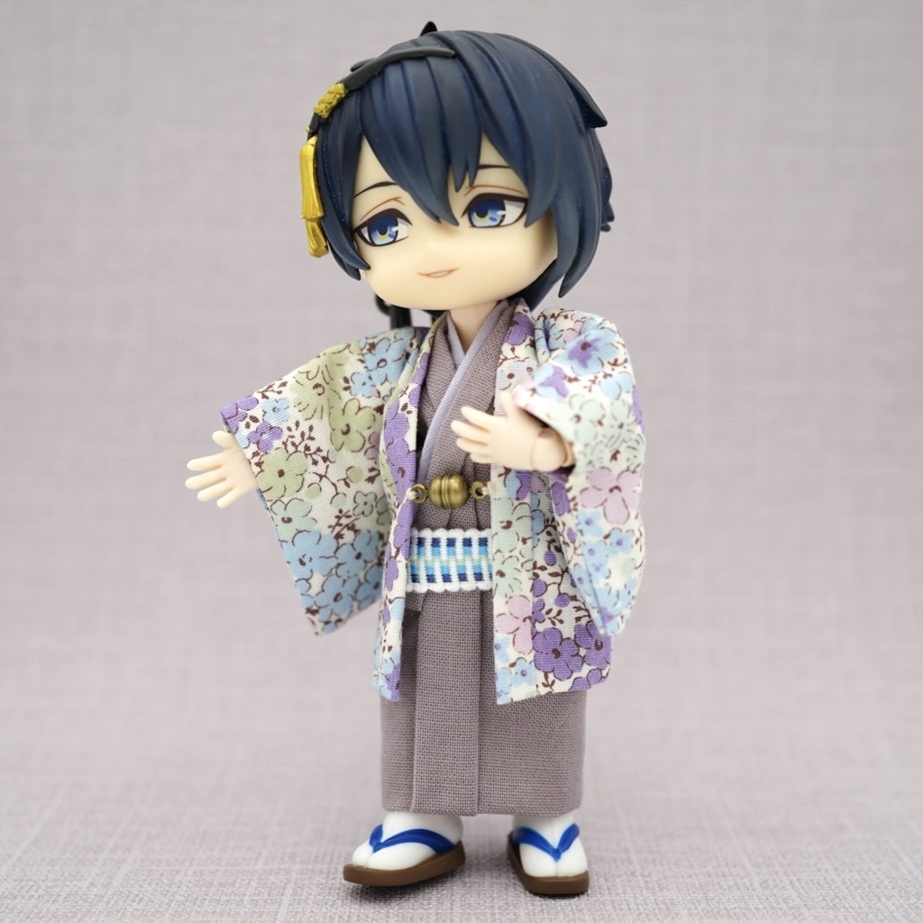 【羽織セット】花小紋×パープル