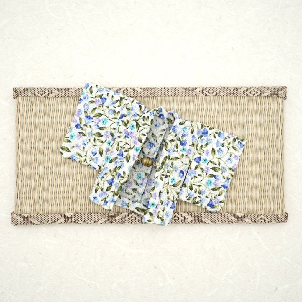 【羽織】花唐草×ライトブルー