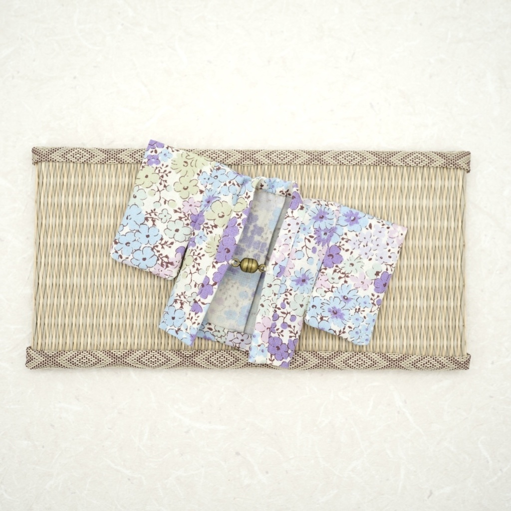 【羽織】花小紋×パープル