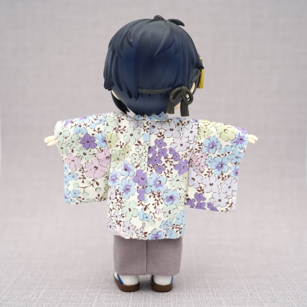 【羽織】花小紋×パープル