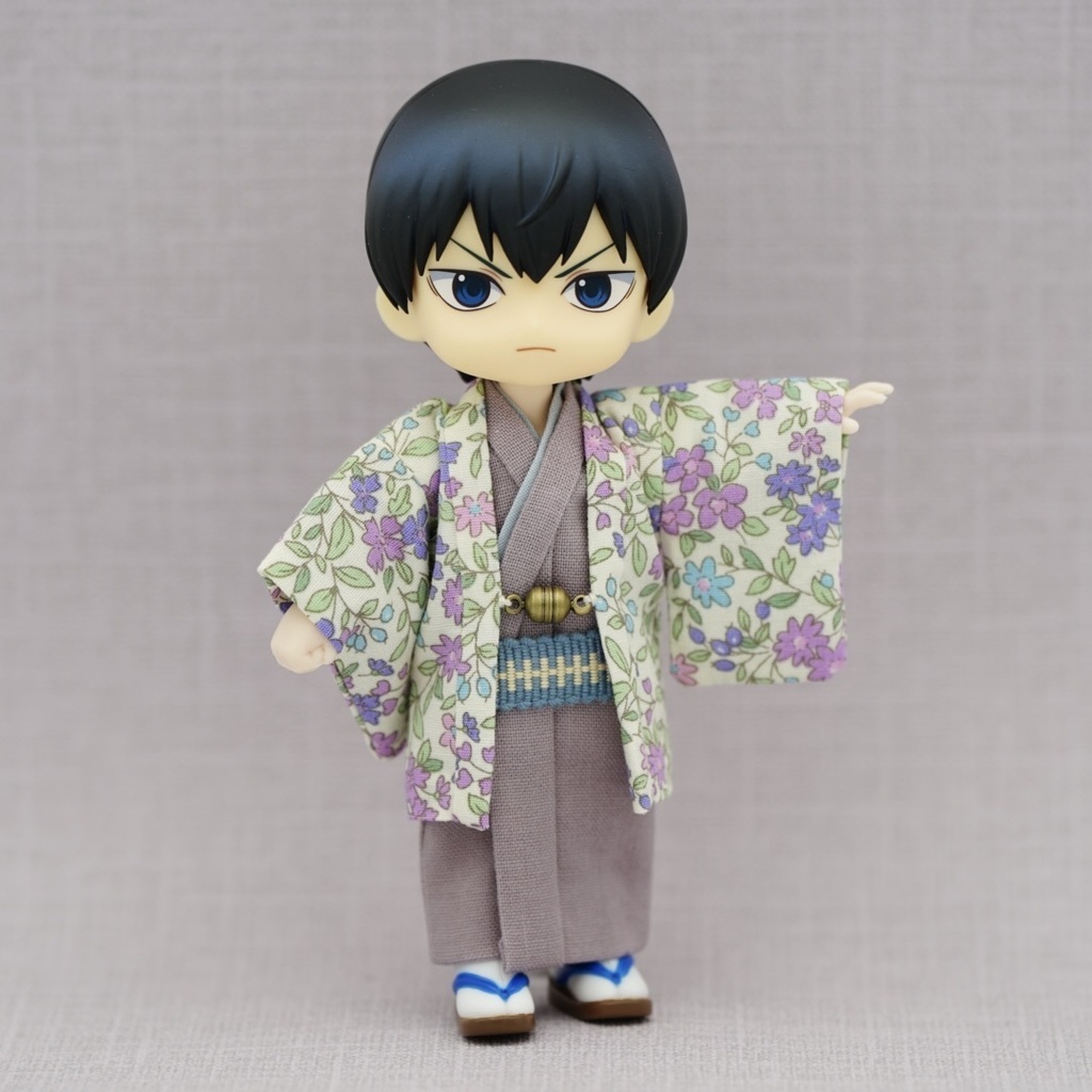 【羽織セット フラワーフォレスト×パープル】オビツ11サイズ・共用サイズ(身長調整サイズ対応可能)