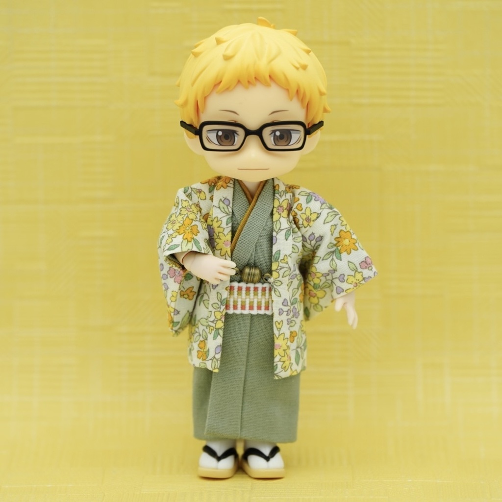 【羽織セット】フラワーフォレスト×イエロー