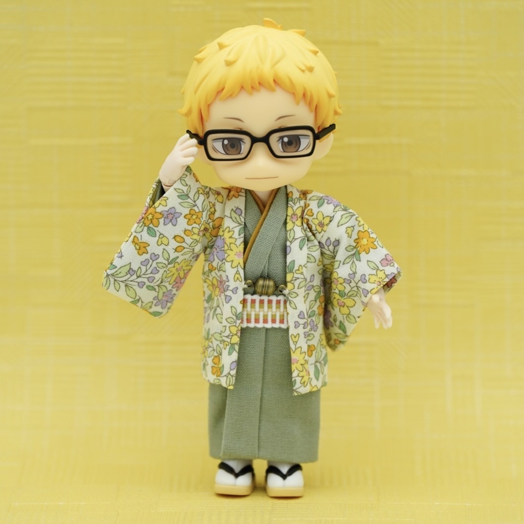 【羽織セット】フラワーフォレスト×イエロー