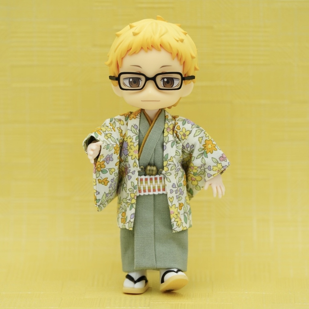 【羽織セット】フラワーフォレスト×イエロー