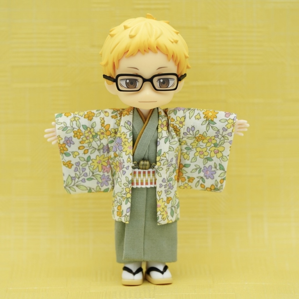 【羽織セット】フラワーフォレスト×イエロー