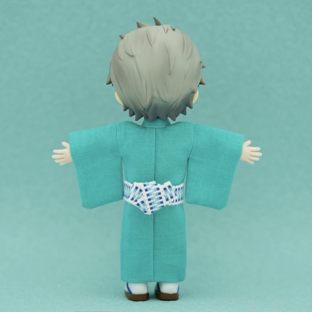 【羽織セット】フラワーフォレスト×エメラルドブルー