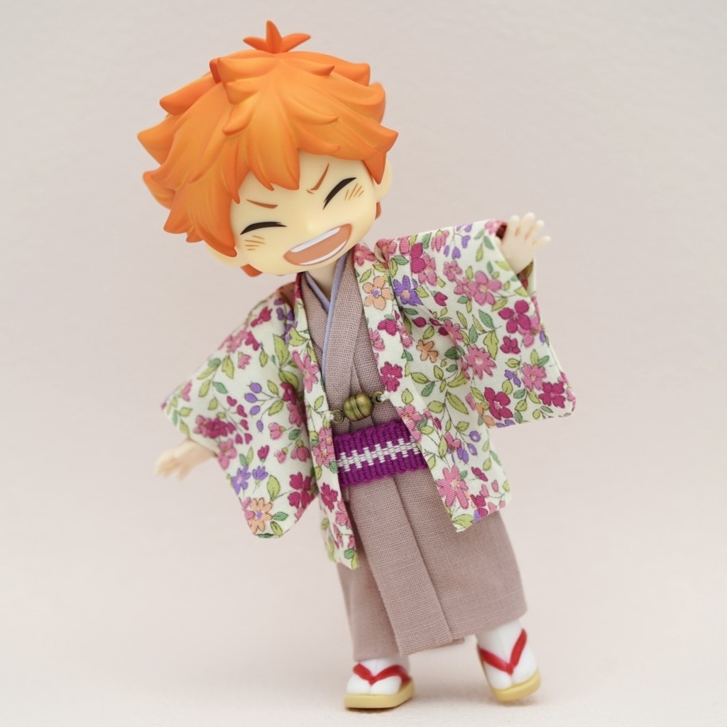 【羽織】フラワーフォレスト×ピンク