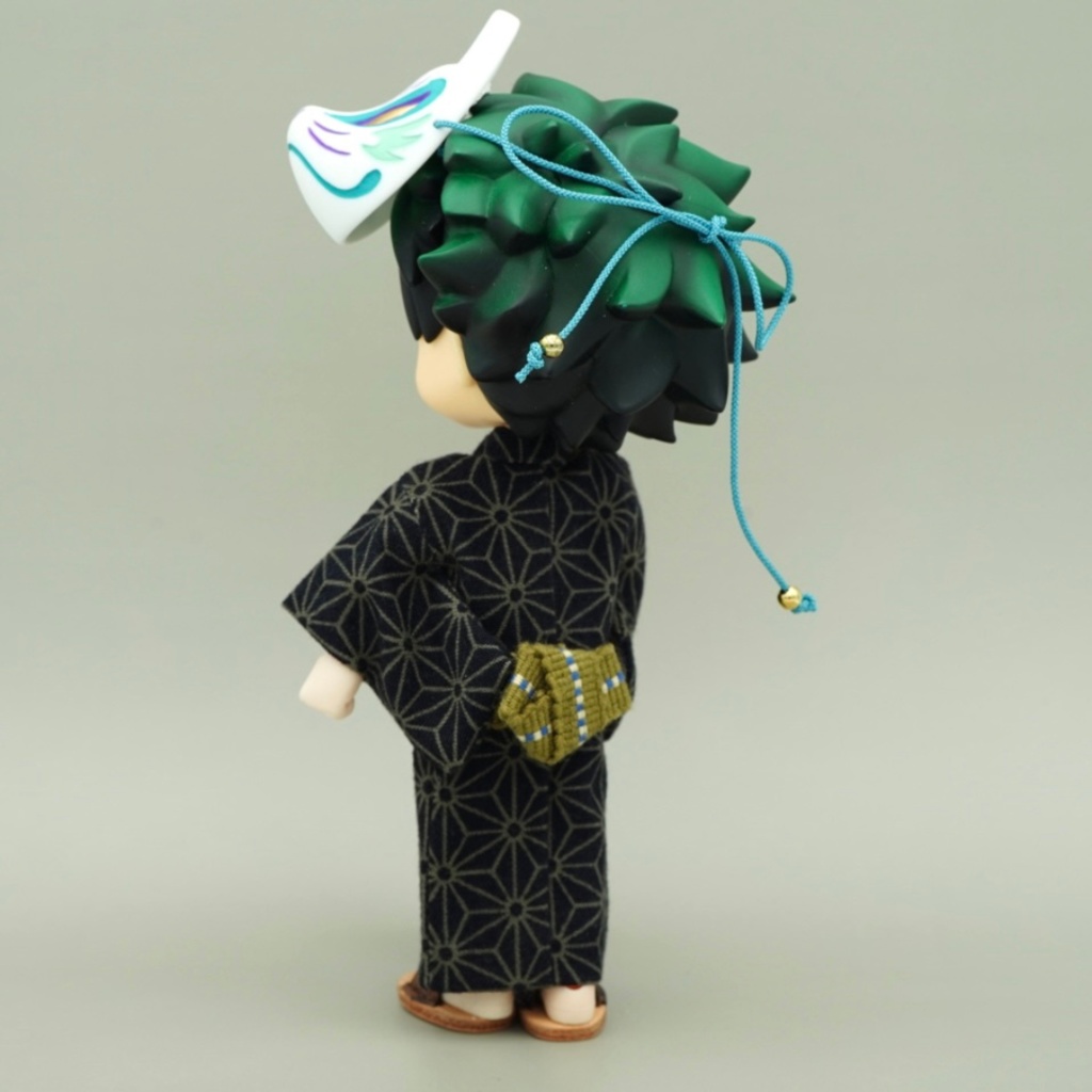 【浴衣セット】 麻の葉模様×ブラック