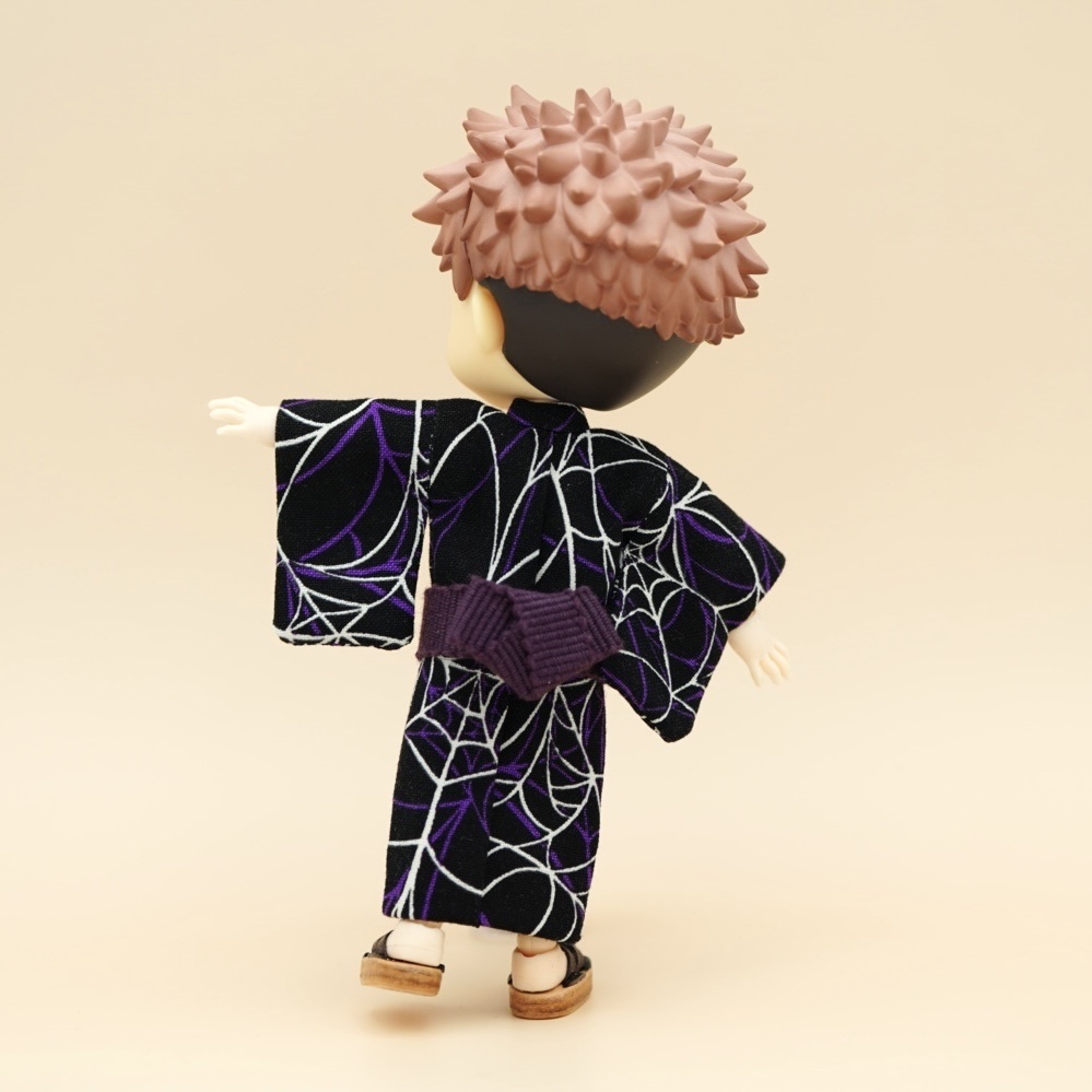 【浴衣セット】蜘蛛の巣模様